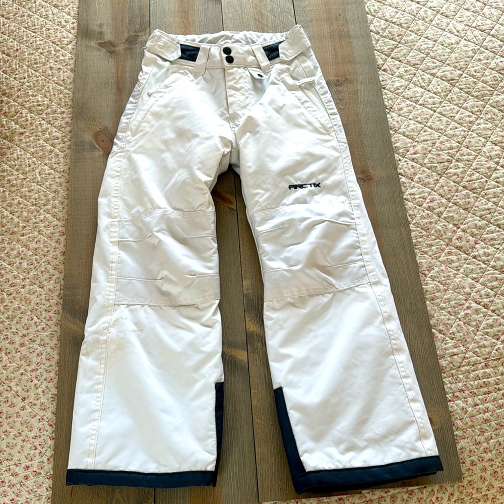 Size 5 Kids Snowpants, Arctix, White